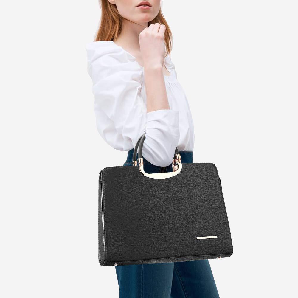 8432 Handbag Top Handle Shoulder Bag Tote Satchel Purse Work Bag - Picture 2 of 5
